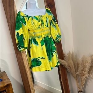 Anthropologie Plenty by Tracy Reese Tropical Romper